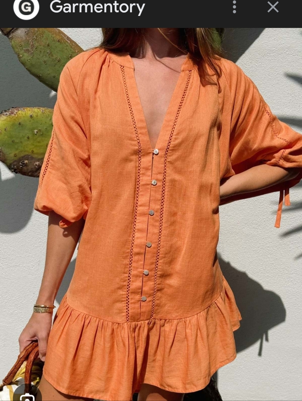 Boteh La Ponche frill dress Size M